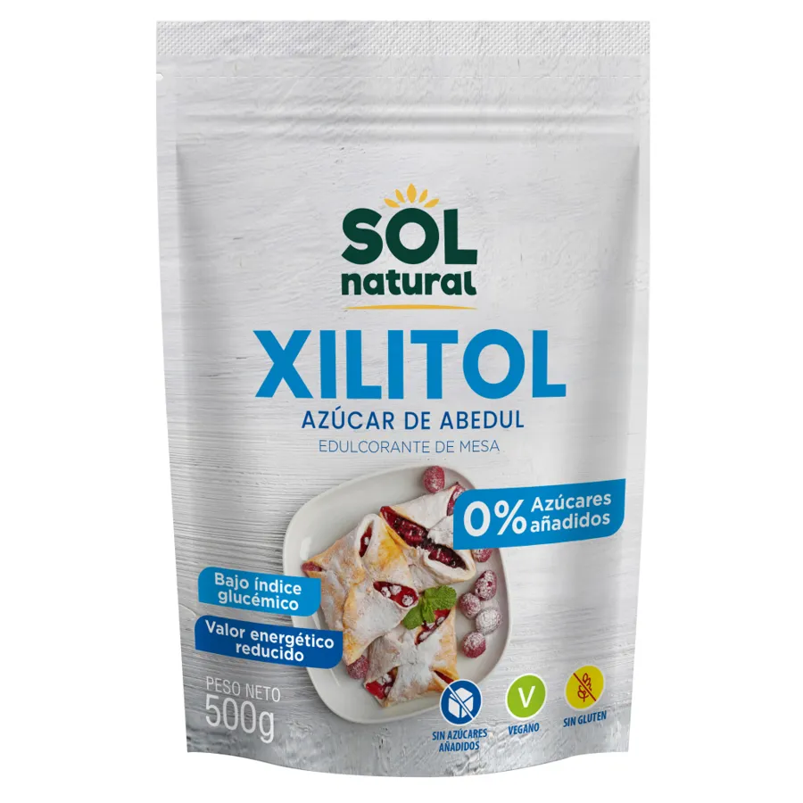 Sucre de bouleau xylitol 500 g, Solnatural