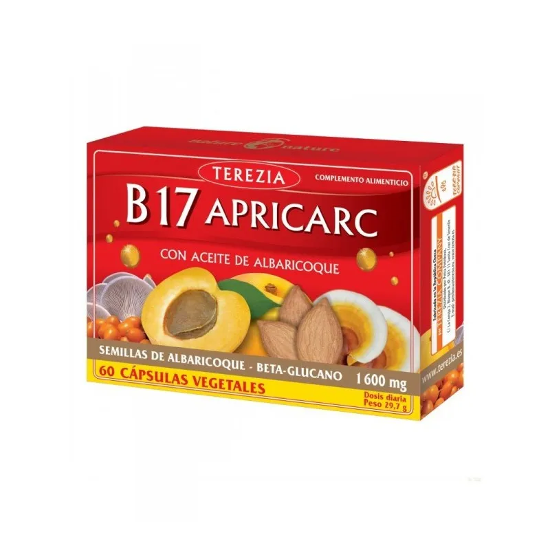 Semillas albaricoque b17 apricarc 60 cápsulas, Terezia