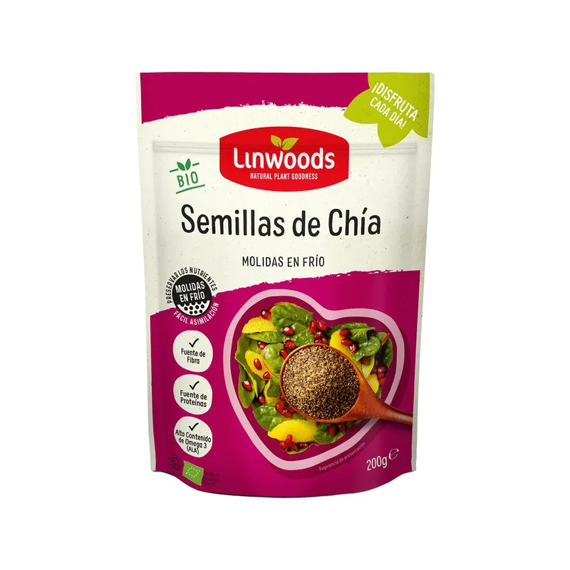 Semilla chia molidas 200 g, Linwoods