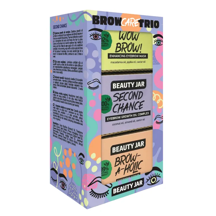 Pack de oferta para Cuidado das Sobrancelhas brow care trio, Beauty Jar