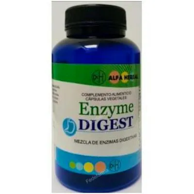Enzyme digest 60 cápsulas vegetales, Alfa Herbal