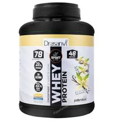 Whey protein concentrado baunilha sport live 1450 g, Drasanvi Sport Live