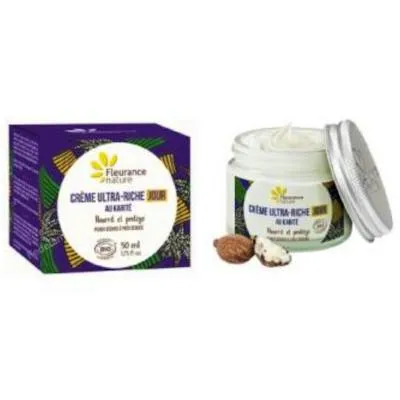 Crema de día ultra rica con karité 50 ml, Fleurance Nature