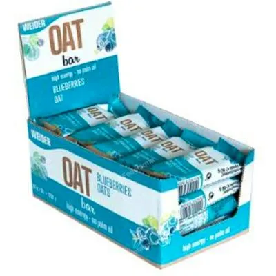 Oat bar barritas arándanos 20 uds., Weider