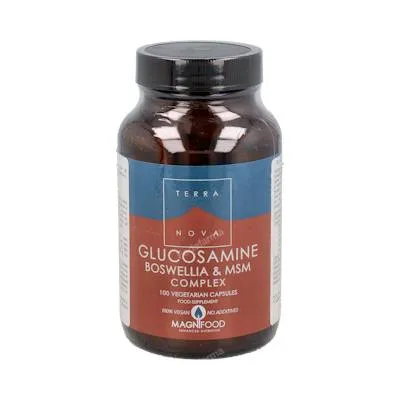 Glucosamina,boswelia y MSM complex 100 cápsulas vegetales, Terranova