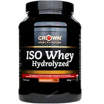 Iso whey hydrolyzed choc (34 porciones) 918 g, Crown Sport Nutrition