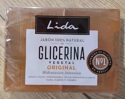 Lida pastilla de jabón con glicerina, Lida Jabon