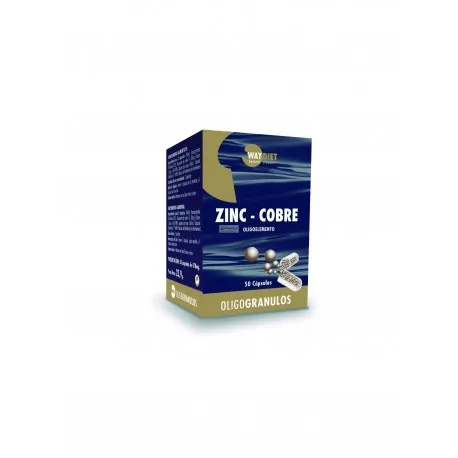 Zinc-Cobre Oligogranulo 50 cápsulas, Waydiet