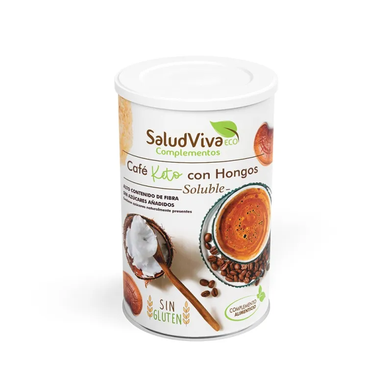 Café keto con hongos soluble, Salud Viva