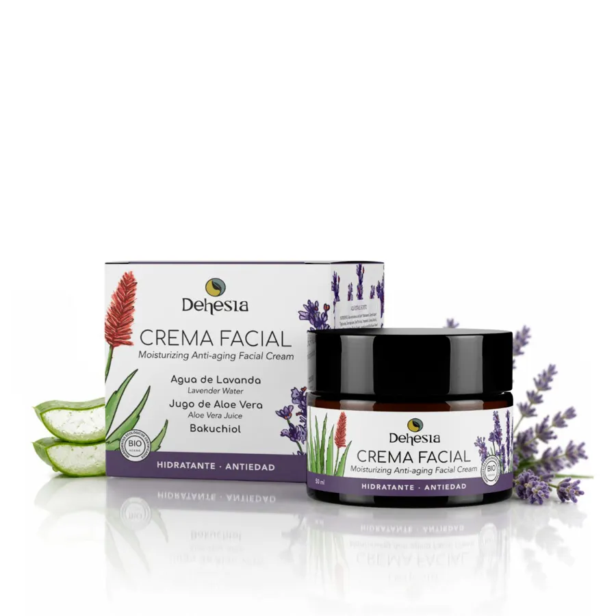 Crema facial hidratante-antiedad BIO 50 ml, Dehesia