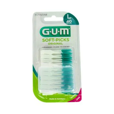 Cepillo interdental soft picks largo 40un azul, Gum