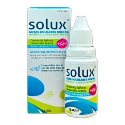 Gouttes oculaires mixtes 15 ml, Solux