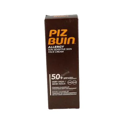 Allergy crema solar facial SPF 50+50 ml, Piz Buin
