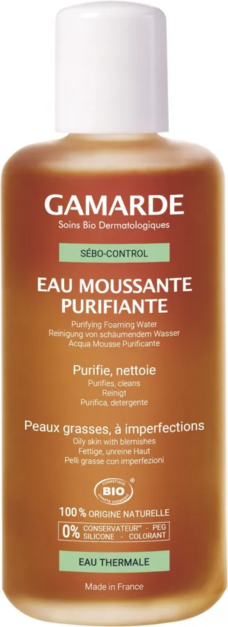Agua Espumosa Pieles Grasas BIO 200 ml, Gamarde