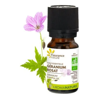 Aceite esencial geranio egipto fras cg BIO 5 ml, Fleurance Nature