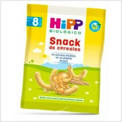 Snack de cereales 8meses sin azúcar s/sal BIO 30 g, Hipp