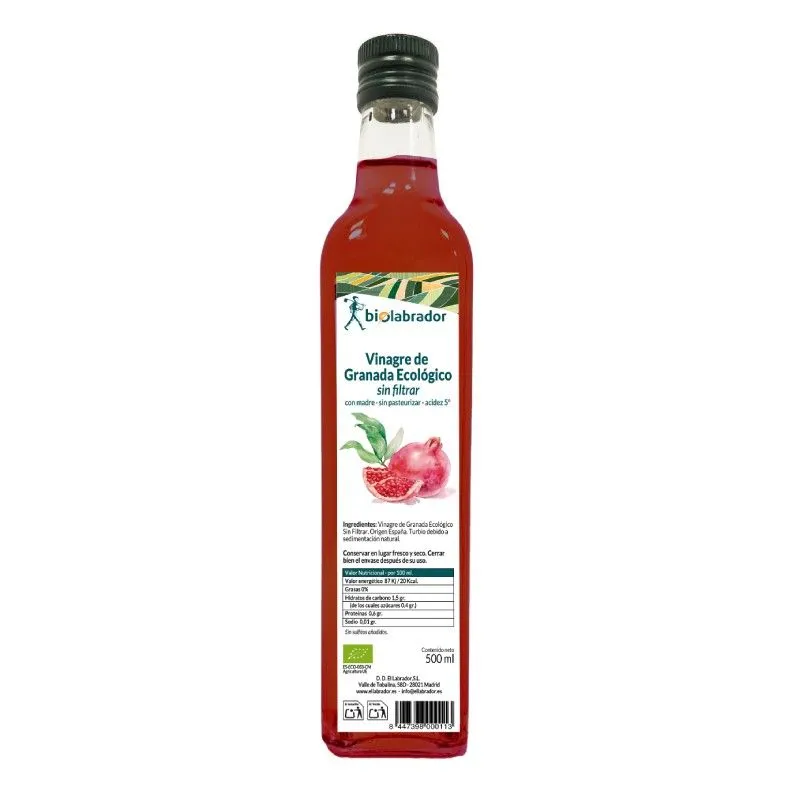 Vinagre granada sin filtrar BIO, Labrador