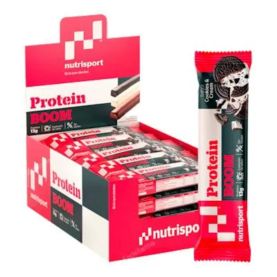 Protein boom barritas cookies and cream 24 uds., Nutrisport