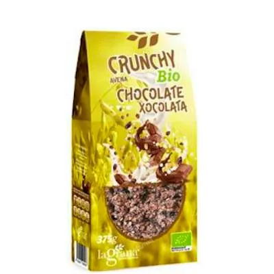 Crunchy avena choco BIO 375 g, La Grana