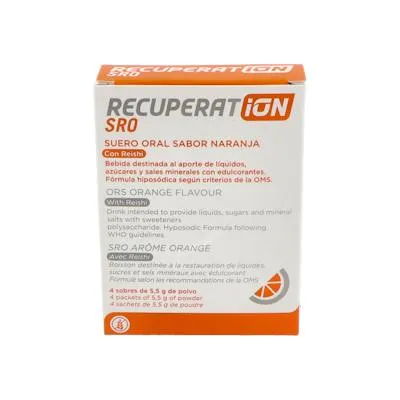 Suero oral sabor naranja 4 sobres, Recuperat-ion