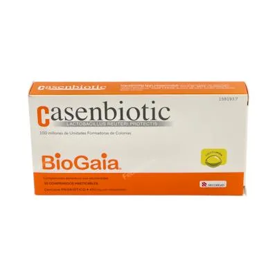Casenbiotic limón 30 comprimidos masticables, Casen