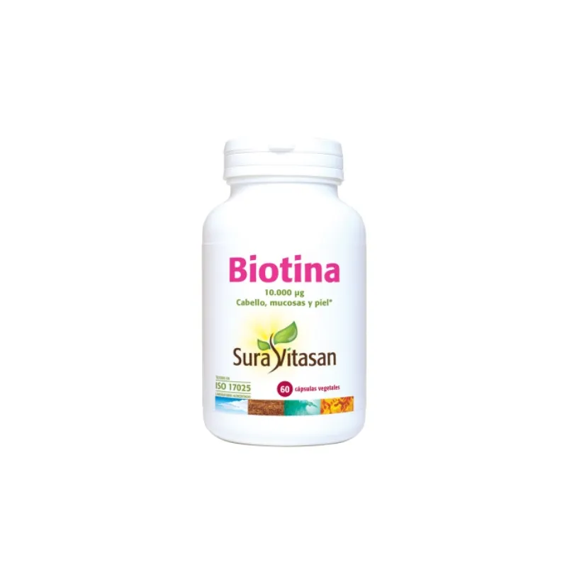 Biotina 10000ug 60 cápsulas, Sura Vitasan