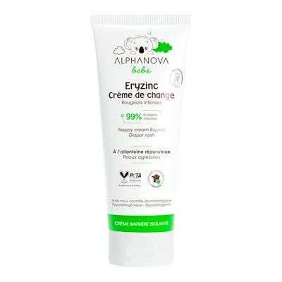 Eryzinc luieromslagcrème baby BIO 75 g, Alphanova