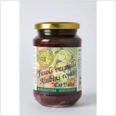 Alubias rojas cocidas BIO 350 g, Cal Valls