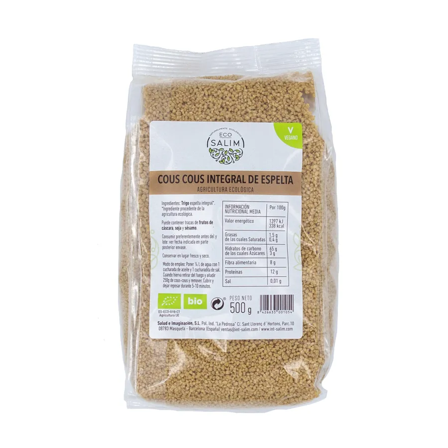 Couscous aus Dinkel BIO 500 g, Ecosalim