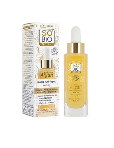 Sérum facial antiedad global argan, SO'BiO étic