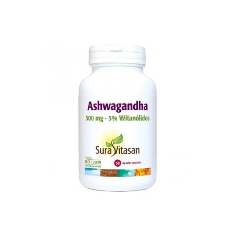 Ashwagandha 500 mg 30 cápsulas, Sura Vitasan