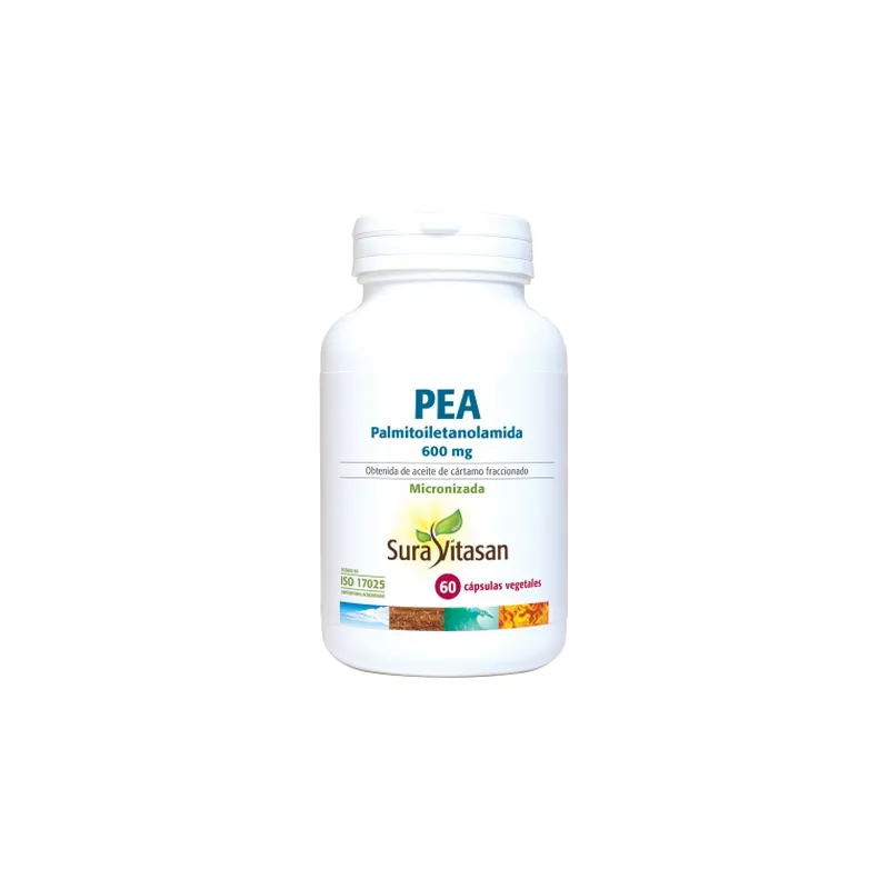 Pea palmitoiletanolamida 600 mg 60 cápsulas, Sura Vitasan