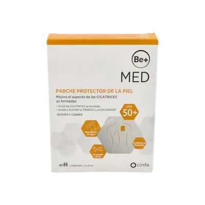 Med parche protector de la piel 7,5 cm X 5 cm 5 parches, Be+