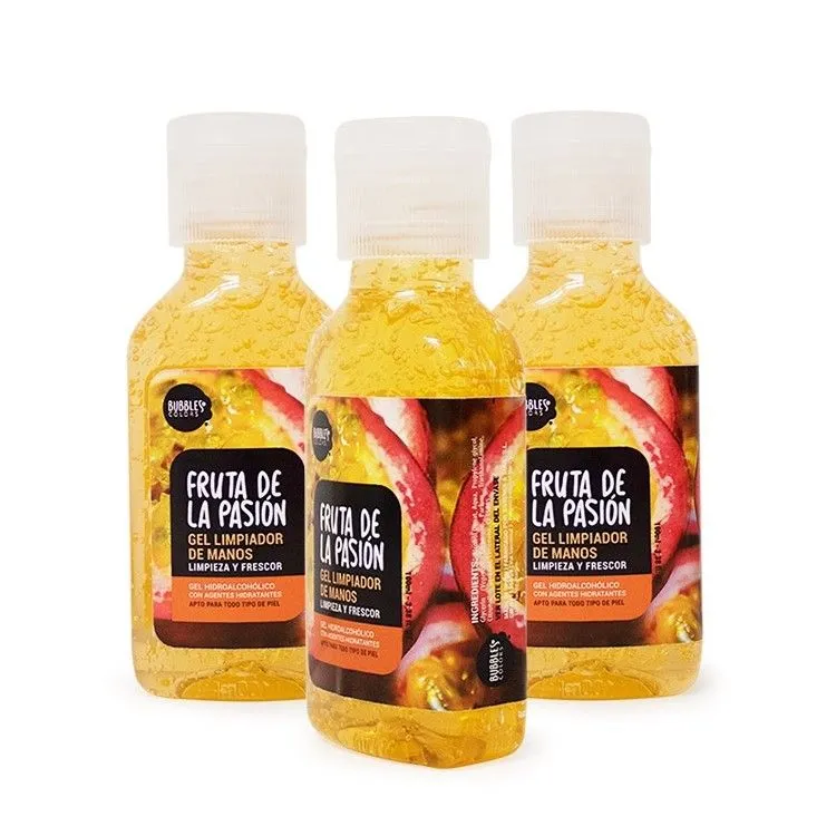 Handgel op basis van alcohol Passievrucht 100 ml, Bubbles & Colors