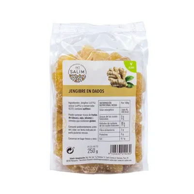 Jenjibre en dados 250 g, Intsalim