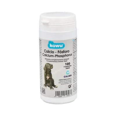Kawu calcio fosforo perros vet 100 comprimidos, Calier Vet