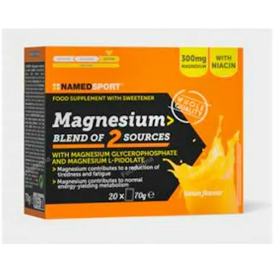 Magnesium blend of 2 sources 20 sachets, Named Sport