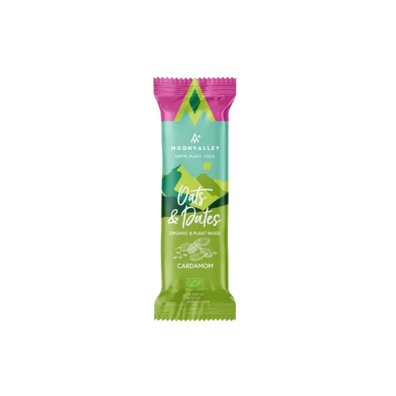 Barritas energeticas avena datil cardamomo BIO 50 g, Moonvalley