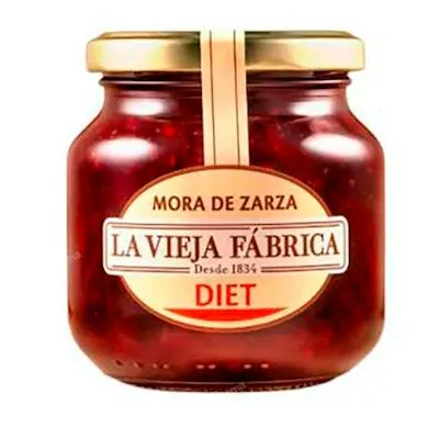 Compota de amora diet com frutose 280 g, La Vieja Fabrica