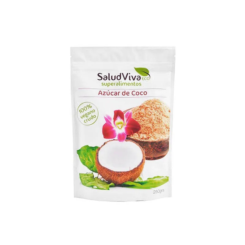 Azúcar de coco sin gluten sin azúcar ve gan BIO 250 g, Salud Viva