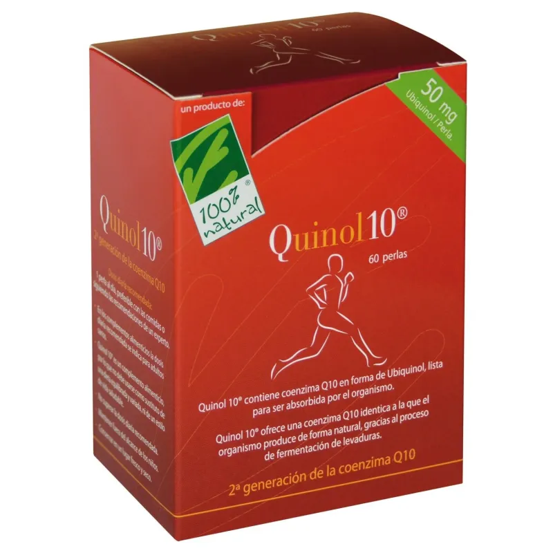 Quinol 10 50 mg 60 perlas, 100% Natural