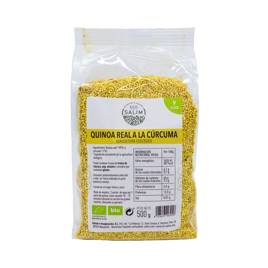 Quinoa a La Cúrcuma BIO 500 g, Ecosalim