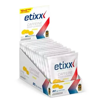 Sport gummies cafeina citrus 12 uds., Etixx