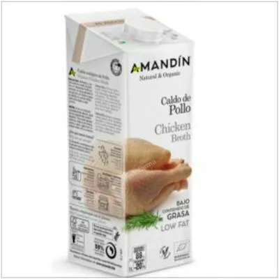 Caldo de pollo 1 l BIO 6 uds., Amandin