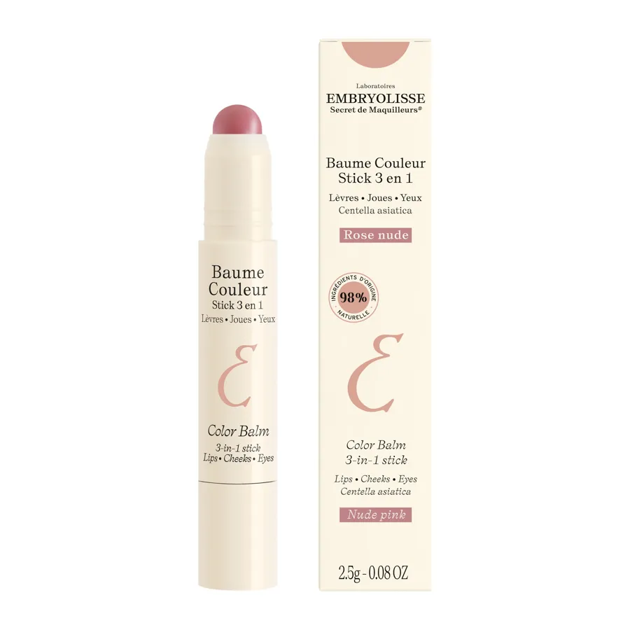Baume couleur stick 3 en 1 rose nude · 2,5 g, Embryolisse