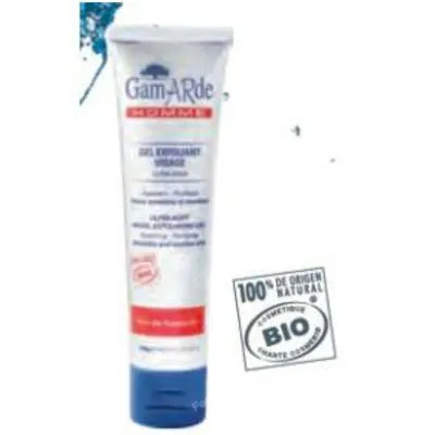 Gel exfoliante facial hombre BIO 100 g, Gamarde