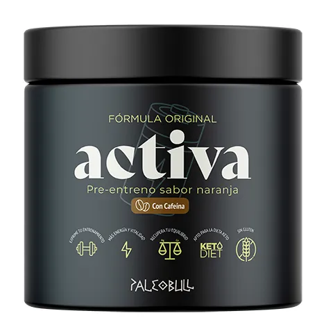 Activa: pre-entreno con cafeína 225 g, Paleobull