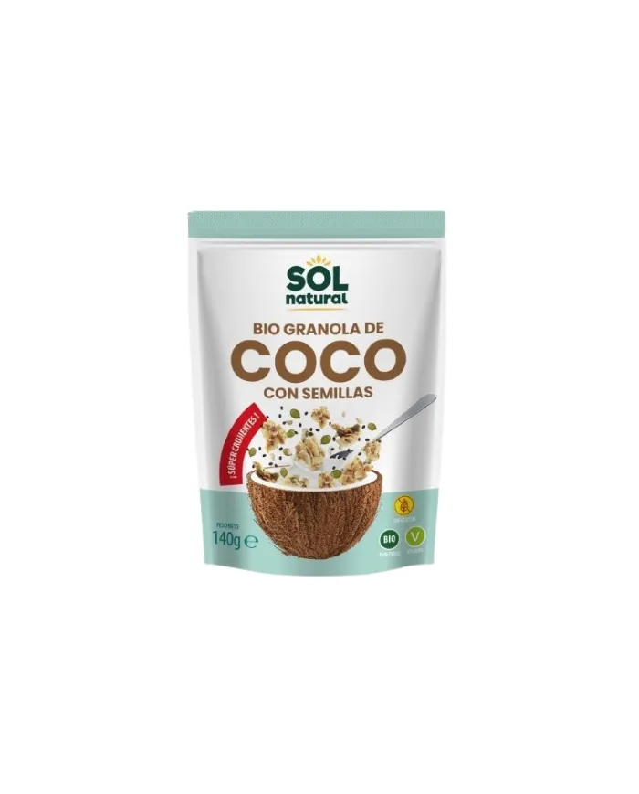 Granola coco semillas BIO 140 g, Sol Natural