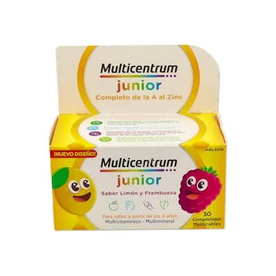 Junior 30tabs. masticables, Multicentrum