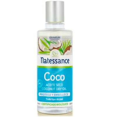 Aceite seco de coco protector BIO 100 ml, Natessance